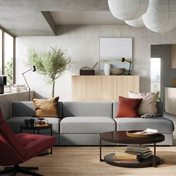 ModLounge 4.5 - 4.5-seat modular sofa, Tonerud grey