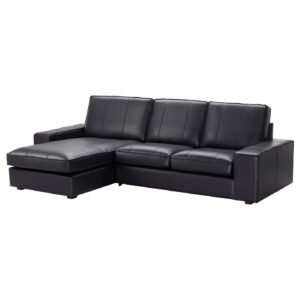 SofaLux 3CL - 3-seat sofa, with chaise longue/Grann/Bomstad black